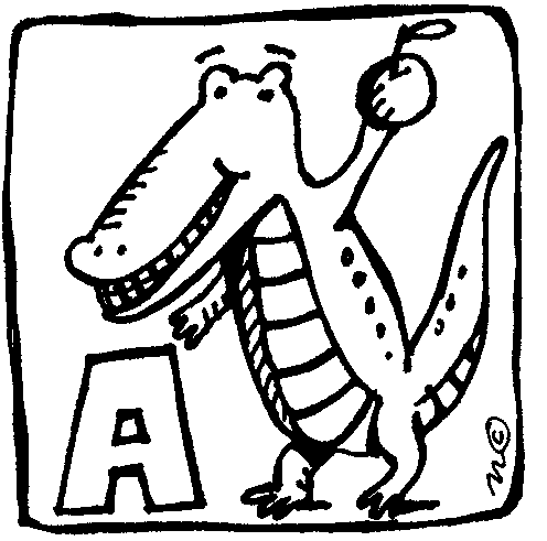 Free alligator clipart clipart image
