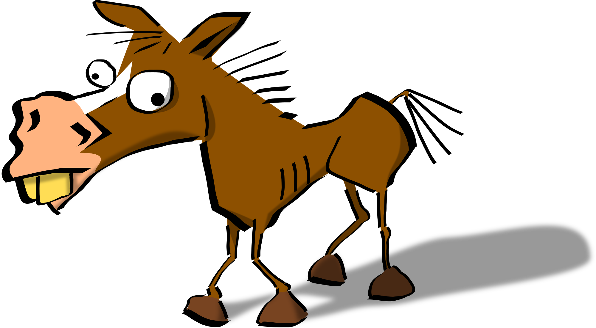 Free crazy funny horse clipart clipart and vector image