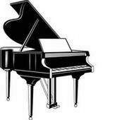 Woman grand piano notes cartoon piano clip art free vector 5 - Clipartix