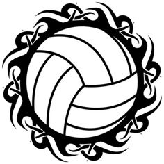Free printable volleyball clip art shape collage shapes 3