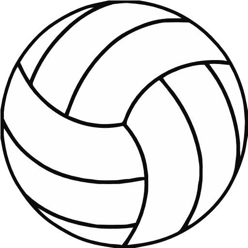 Free Printable Volleyball Clip Art Shape Collage Shapes Clipartix