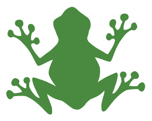 Frog silhouette free clipart images