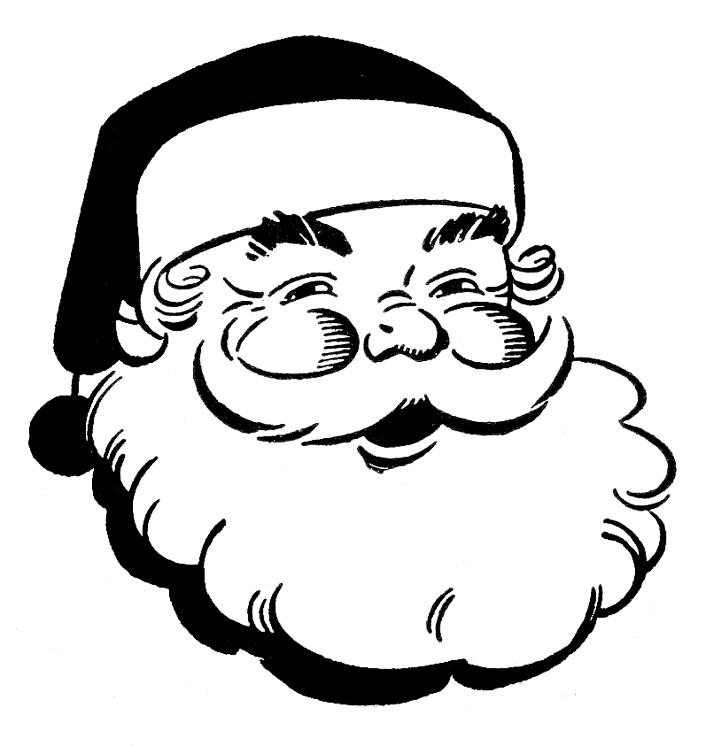 Gallery for christmas black and white clip art clipartbold