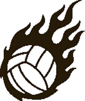 Girls volleyball clip art free clipart images