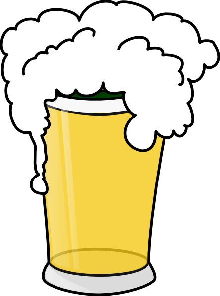 Glass of beer clip art on free clipart images