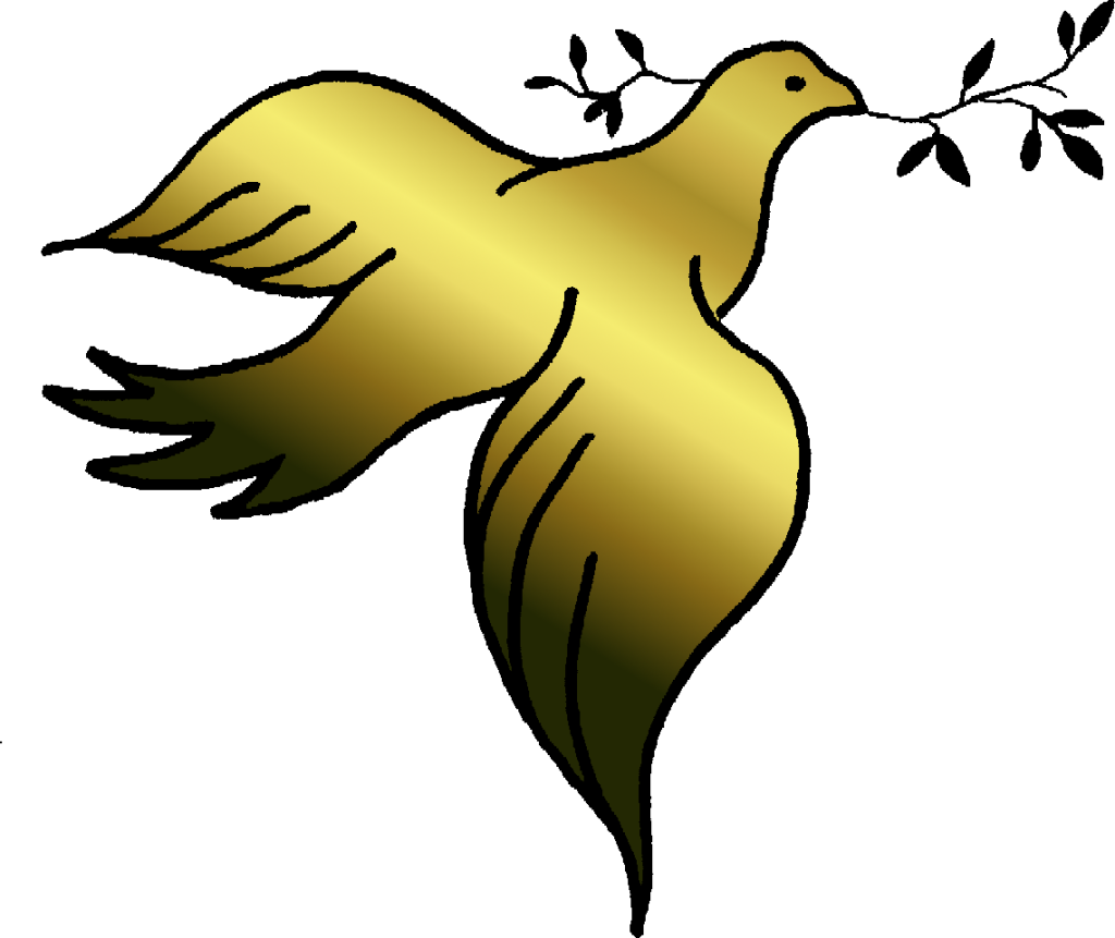 Gold dove clipart