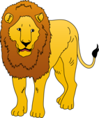 Golden lion clipart illustration free clip art – Clipartix