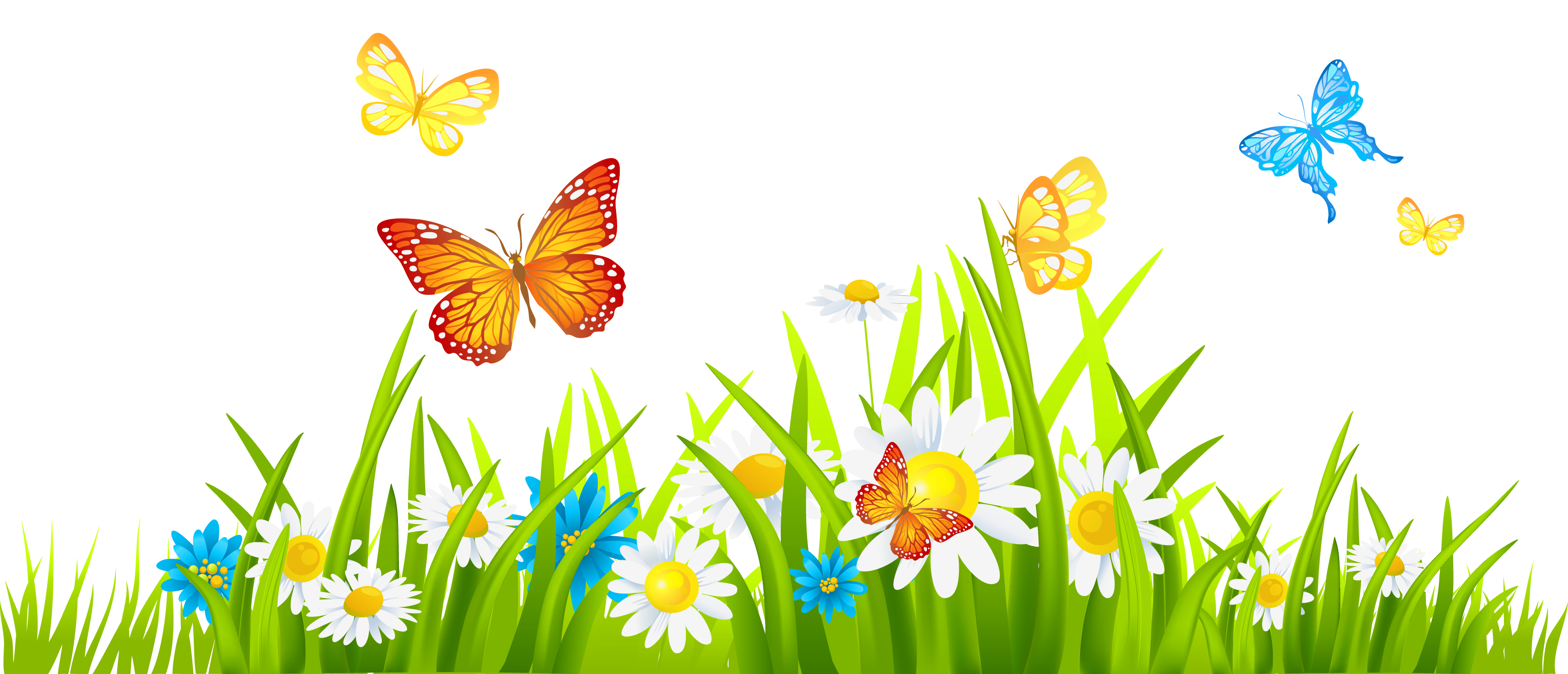 Grass and flowers clip art free clipart images clipartwiz