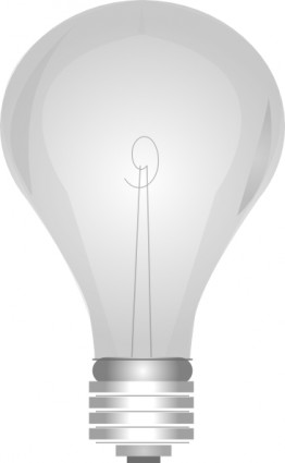 Gray light bulb clip art free vector in open office drawing svg