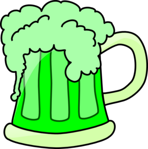 Green beer clipart