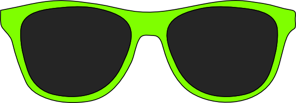 Green sunglasses clip art at clker com vector clip art