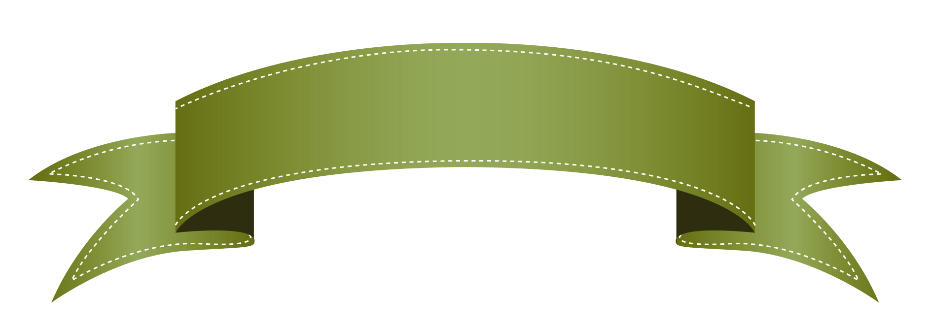 Green transparent banner clipart