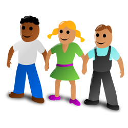Group of people holding hands clipart little people holding hands