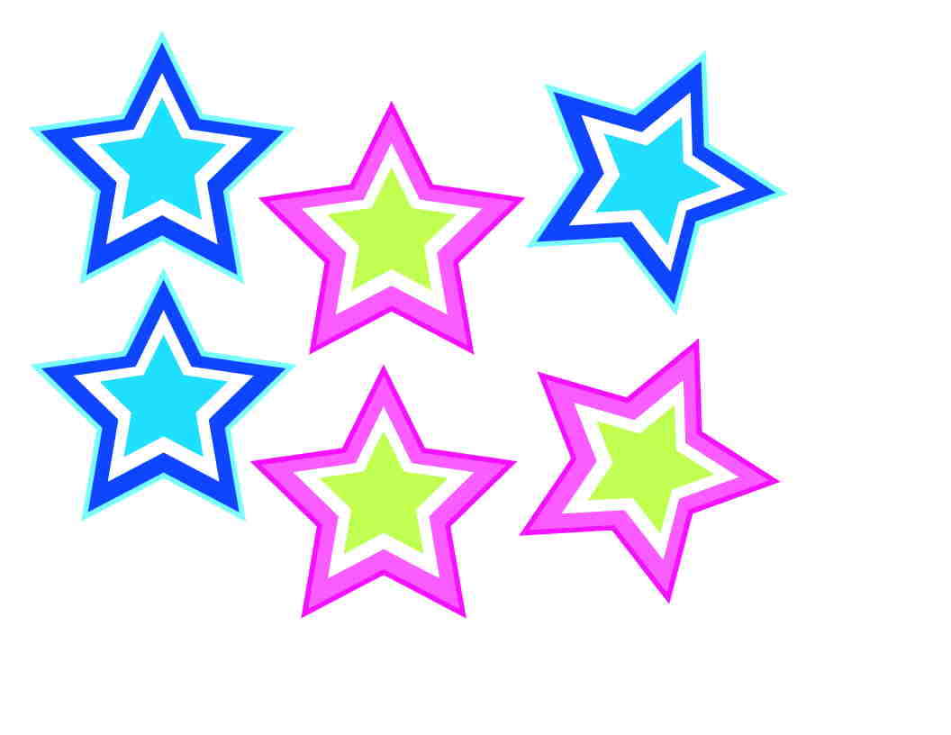 Group of stars clipart