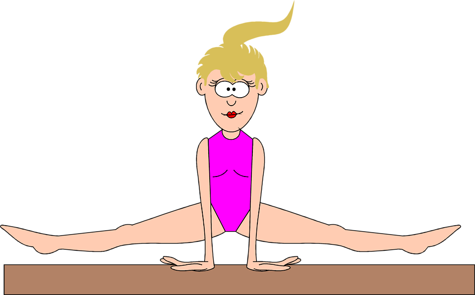 Gymnastics gymnast clip art at vector clip art clipartcow