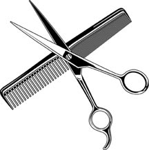 Hairdresser scissors clip art 2
