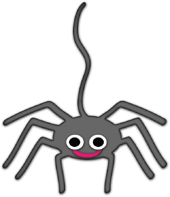 Halloween hanging spider clipart free clipart images