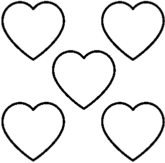 Hearts heart clipart black and white 3