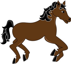 Horse clip art black and white free clipart images