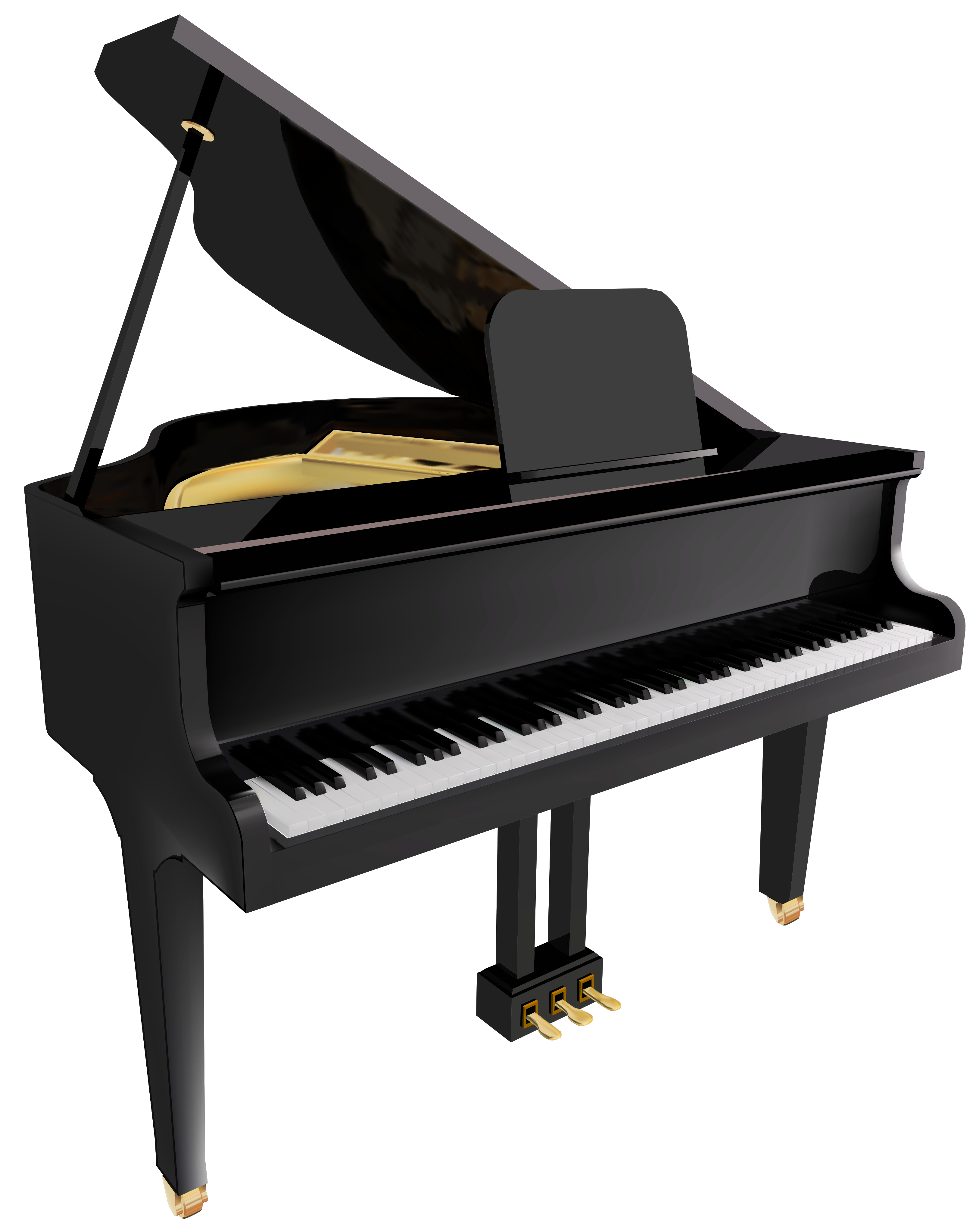 Image upright piano clip art free clipartcow