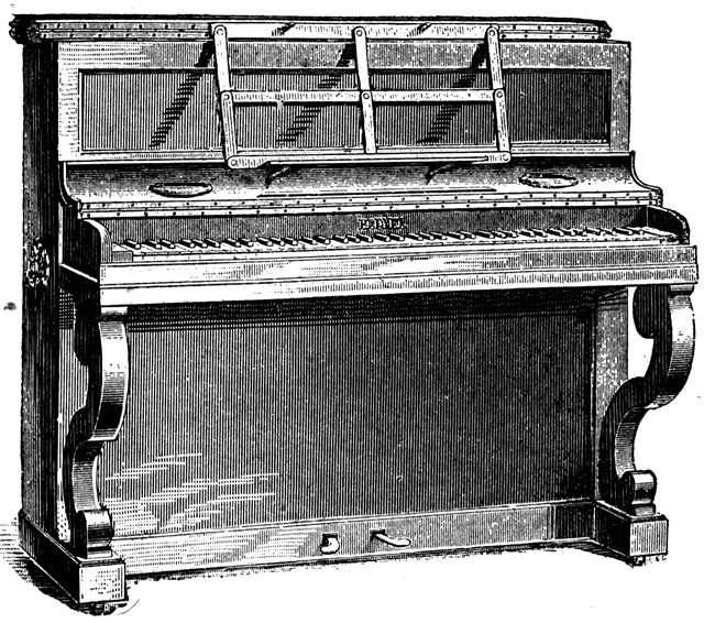 Keyboard and piano clipart image 7
