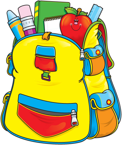 Kid packing backpack clipart free clipart images