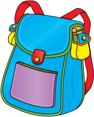 Kid with backpack clipart free clipart images