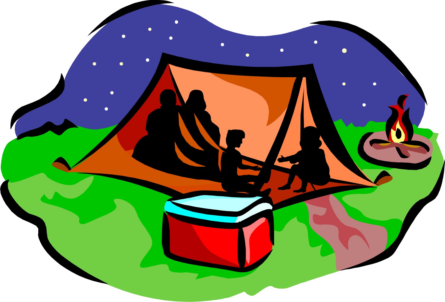Kids camping clipart dromfib top 2