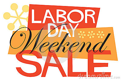 Labor day weekend sale clipart