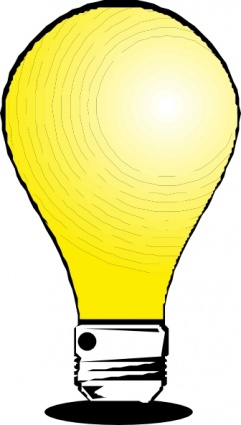 Led light bulb clip art free clipart images