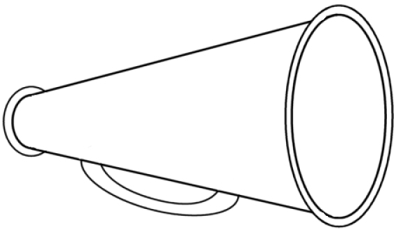 Megaphone clipart cheerleading free clipart images 3 clipartcow