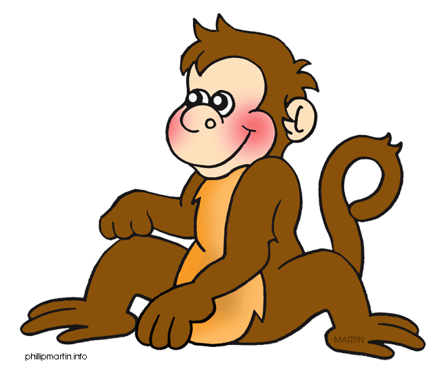 Monkey clip art for baby boy shower free clipart