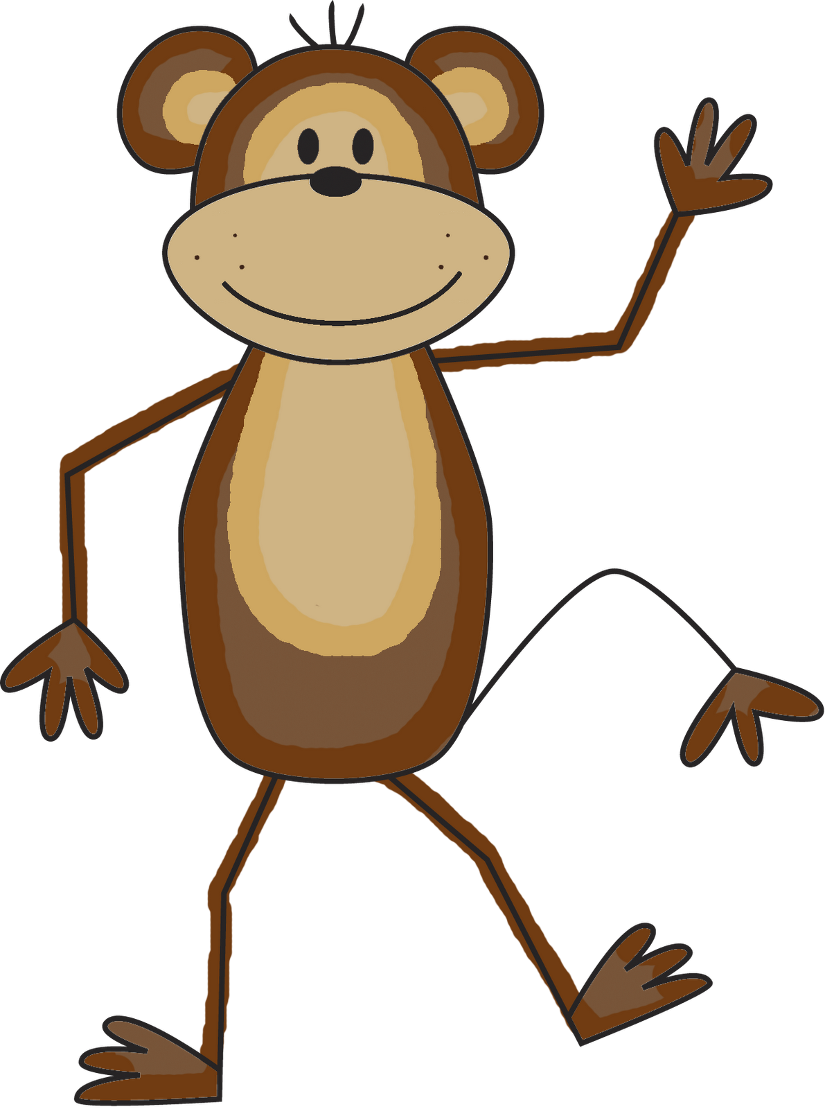 Monkey clipart 3
