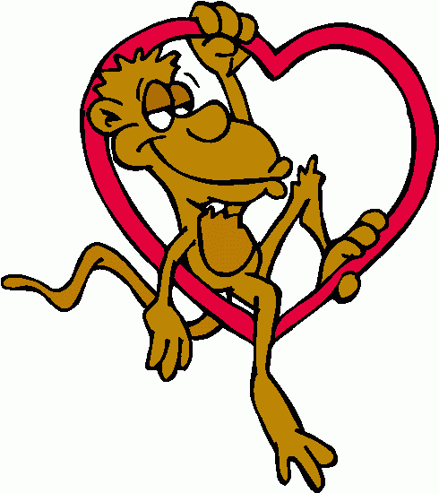 Monkey with heart clipart clipart monkey with heart clipart clip art