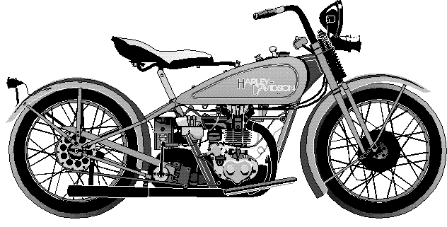 Motorcycle harley davidson on clipart clipartwiz
