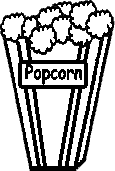Movie and popcorn clipart black and white dayasrioko top 3