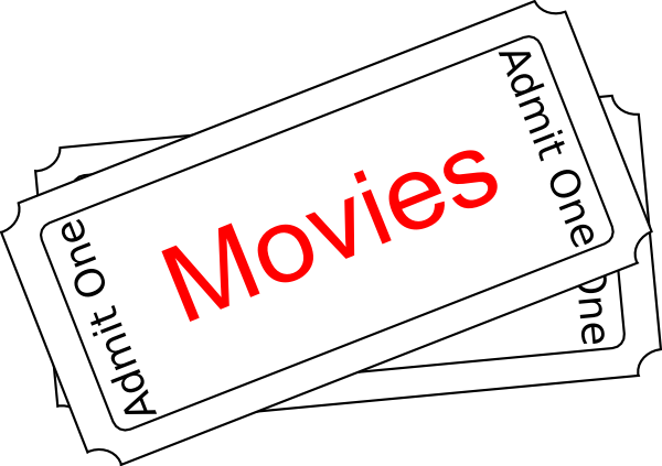 Movie clipart black and white 3