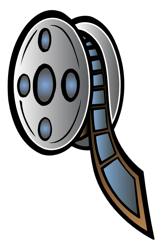 Movie reel reel clip art vector reel graphics image