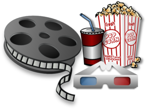 Movie theater items clip art at clker vector clip art