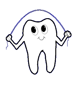 Moving clip art images of teeth tooth brushing mouth lips and