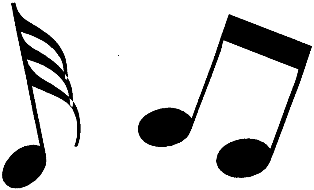 Music notes clip art free clipart images