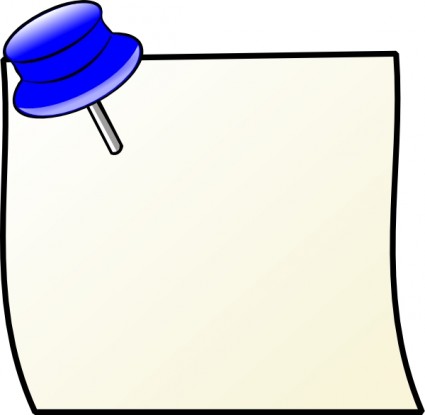 Note with paperclip clip art free vector in open office drawing