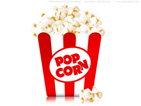 Of popcorn icon psd clipart clipart me