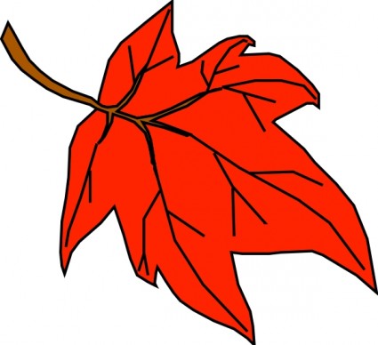 Orange leaf clip art free vector in open office drawing svg svg