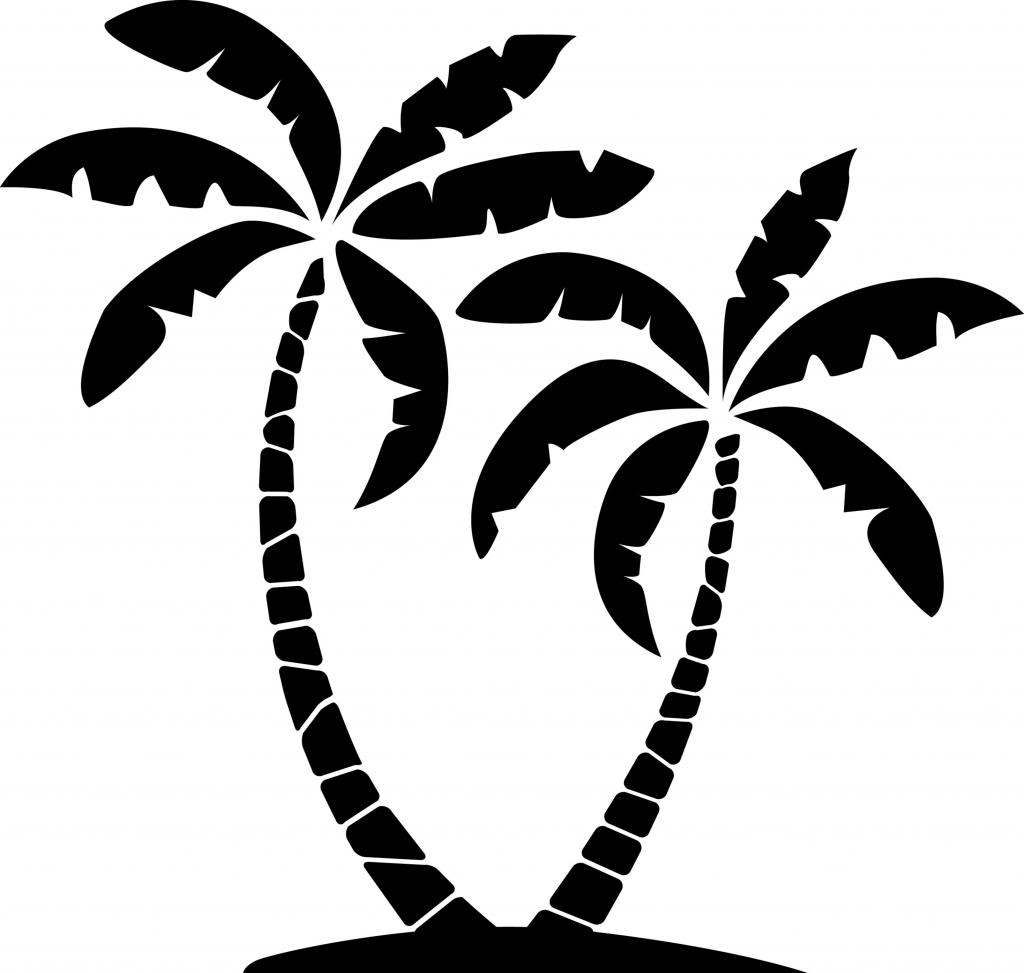 Palm tree outline gallery photos cliparts