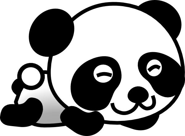 Panda head clipart free clipart images 3
