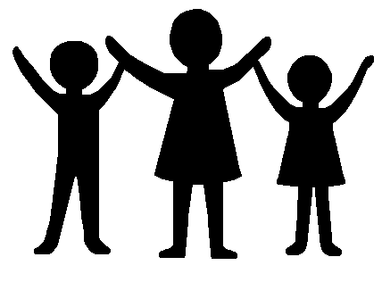 People clip art black silhouettes free people clip art