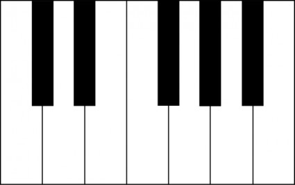 Piano clipart 7