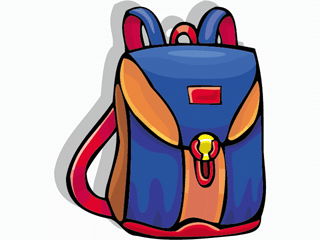 Pink backpack clip art pink backpack vector image image