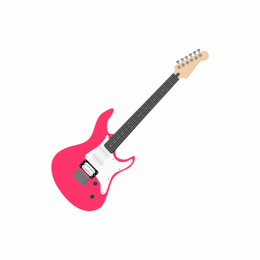 Pink guitar clip art free clipart images
